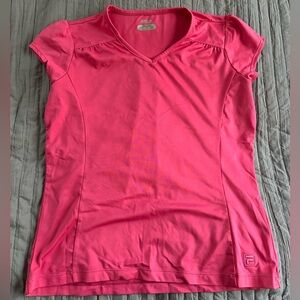 FILA Athletic Pink Girls XL Short Sleeve Top
